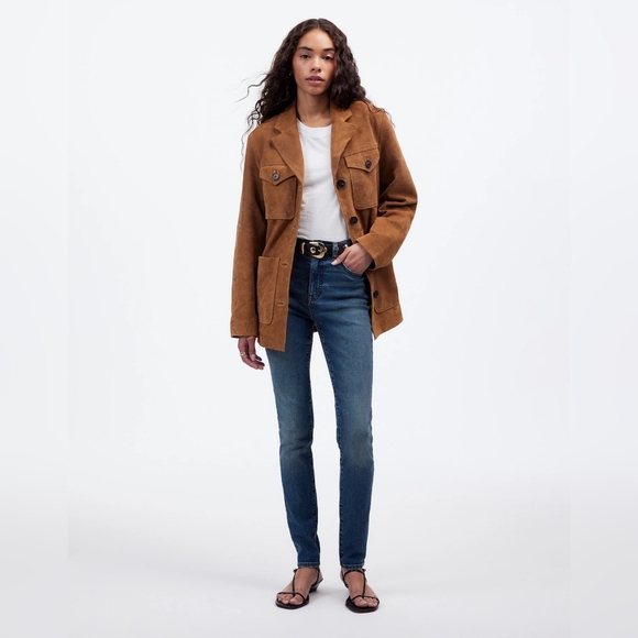 Madewell Denim - Madewell Dark Wash Stretch 10" High-Rise Cute Casual Skinny Jeans Size 29T